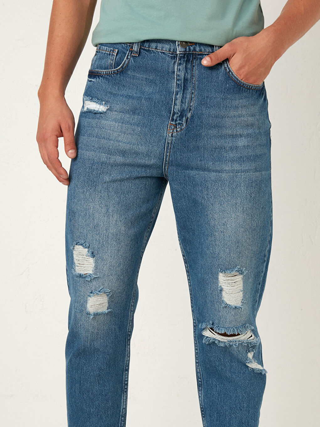 İndigo 710 Loose Fit Erkek Jean Pantolon-2
