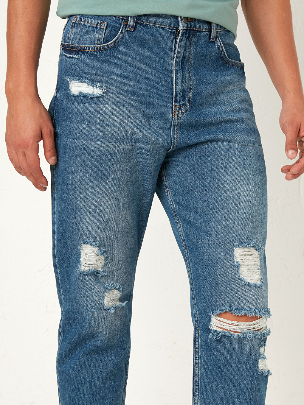 İndigo 710 Loose Fit Erkek Jean Pantolon-3