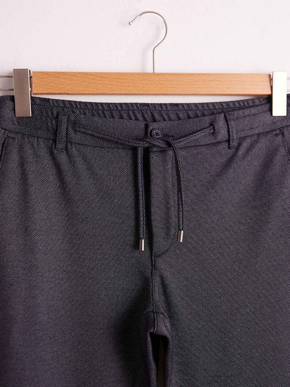 Lacivert Slim Fit Jogger Pantolon-5
