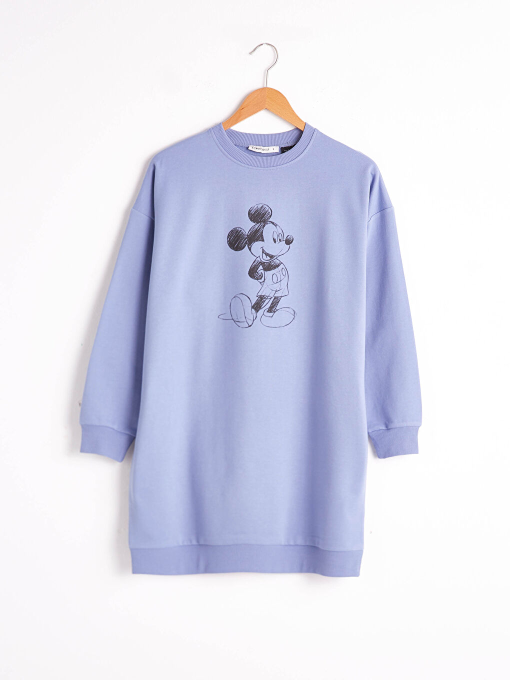 Mickey Mouse Printed Women's Sweatshirt Tunic-3