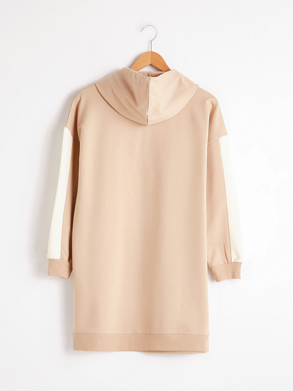 Color Block Hooded Oversized Women's Sweatshirt Tunic-6