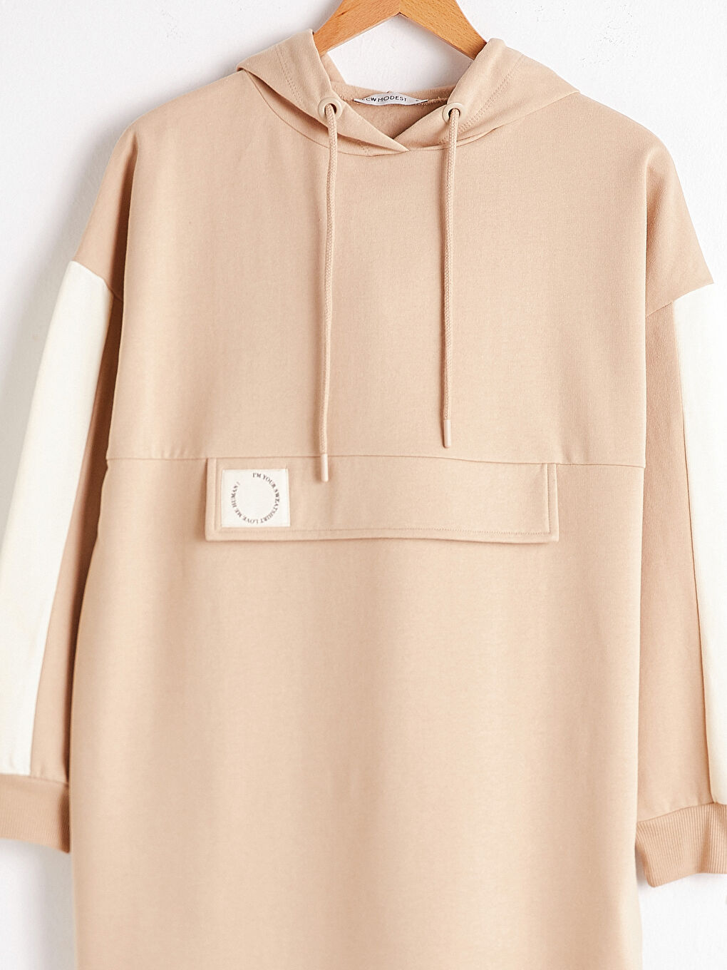 Color Block Hooded Oversized Women's Sweatshirt Tunic-7