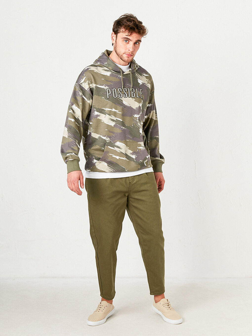 Haki Balloon Fit Jean Pantolon-1