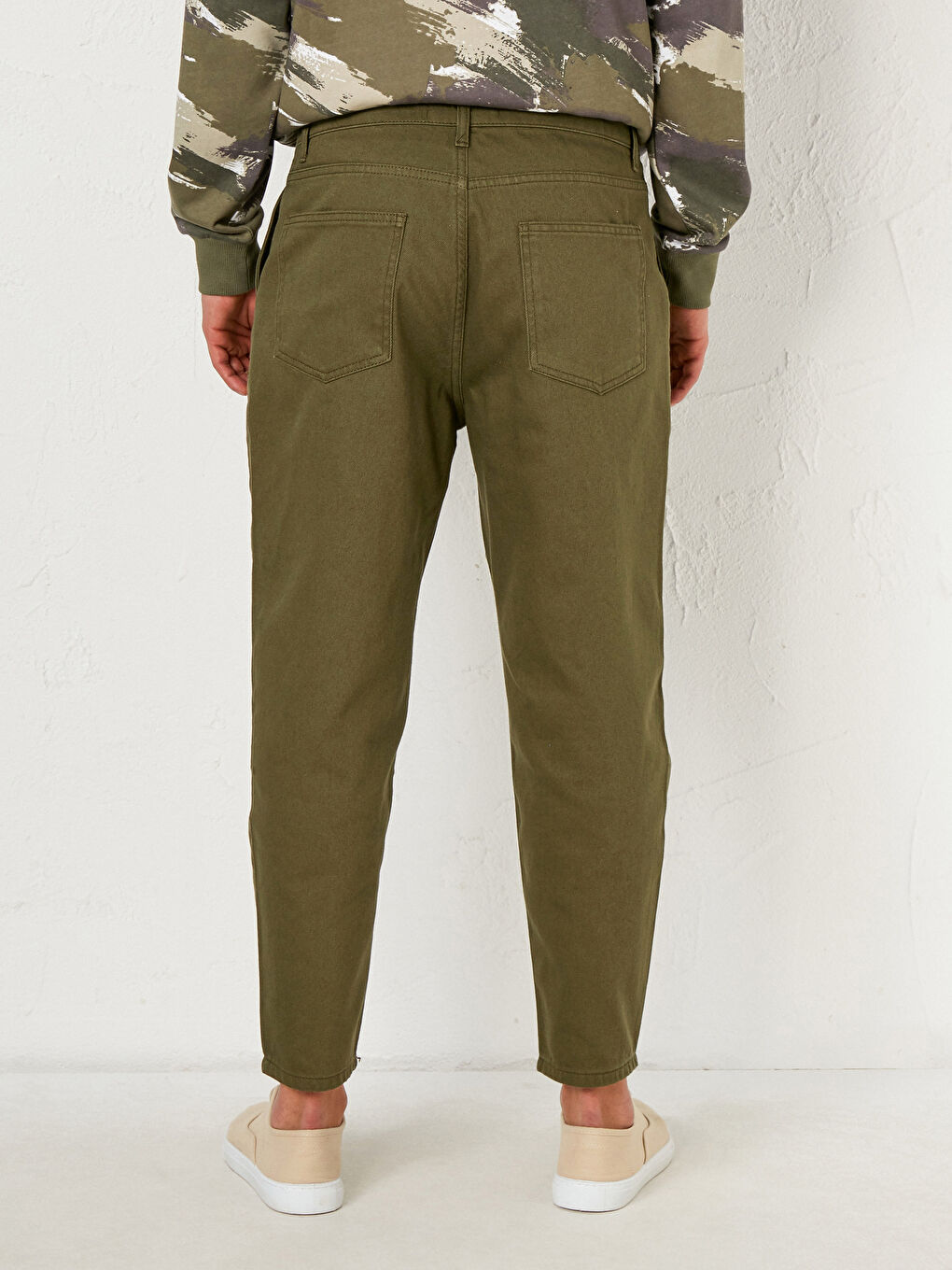 Haki Balloon Fit Jean Pantolon-3