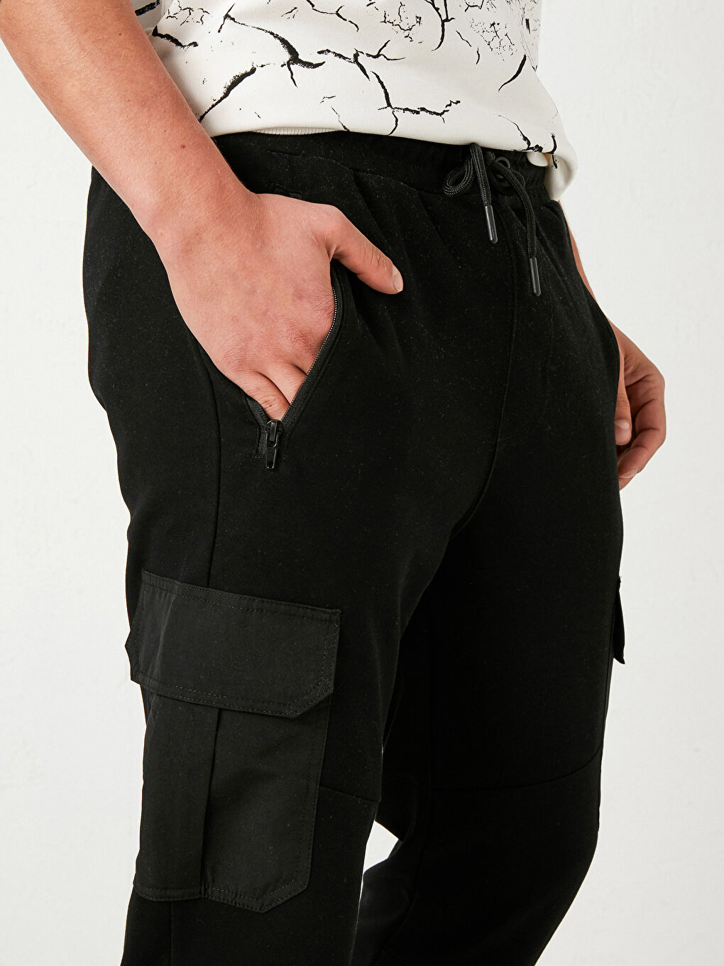 بنطلون رياضي جوجر بقصة عادية-3