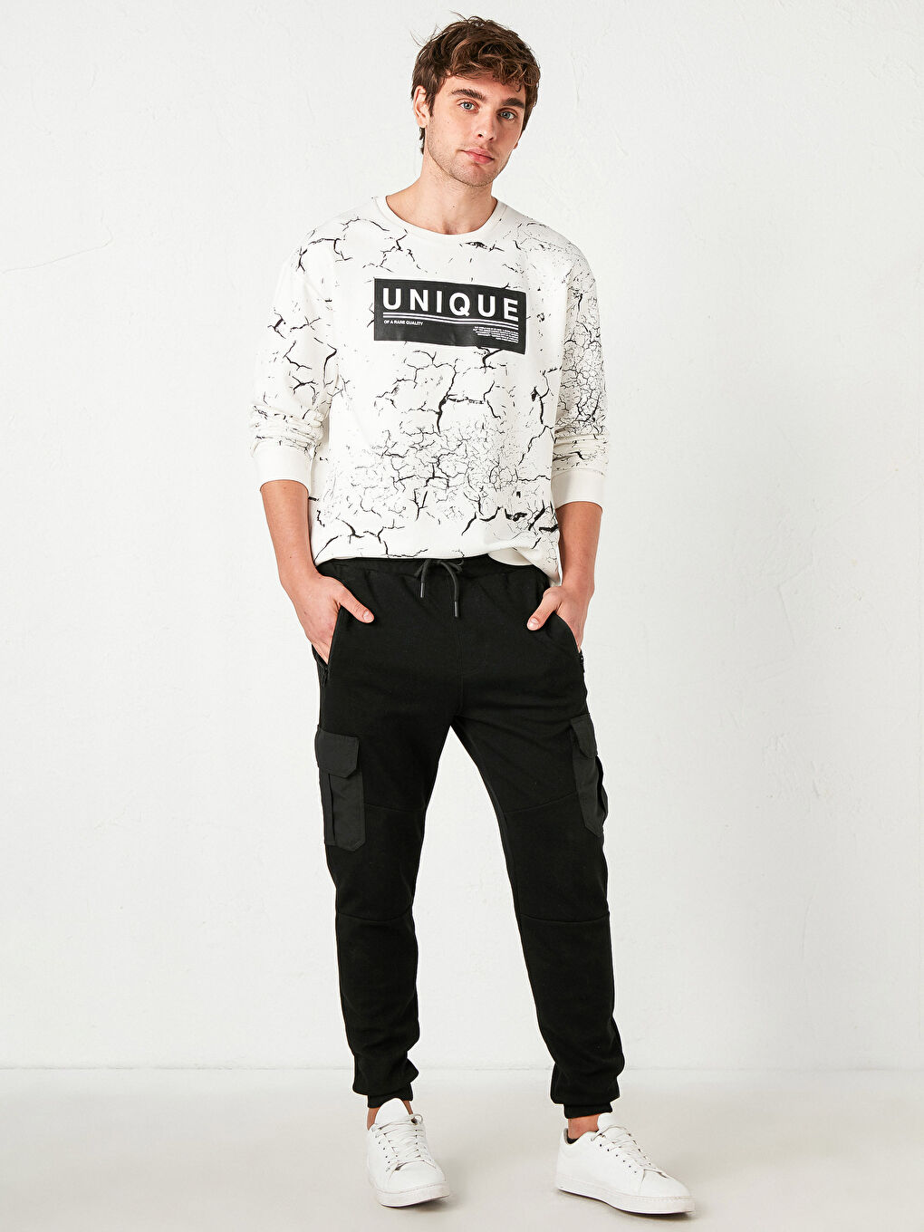 بنطلون رياضي جوجر بقصة عادية