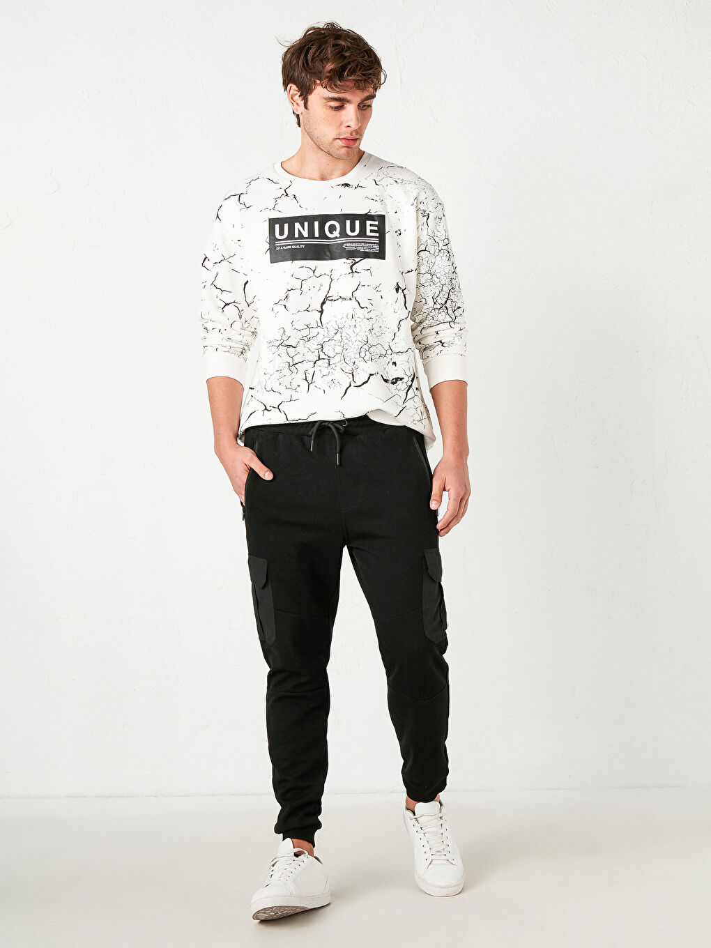 بنطلون رياضي جوجر بقصة عادية-1