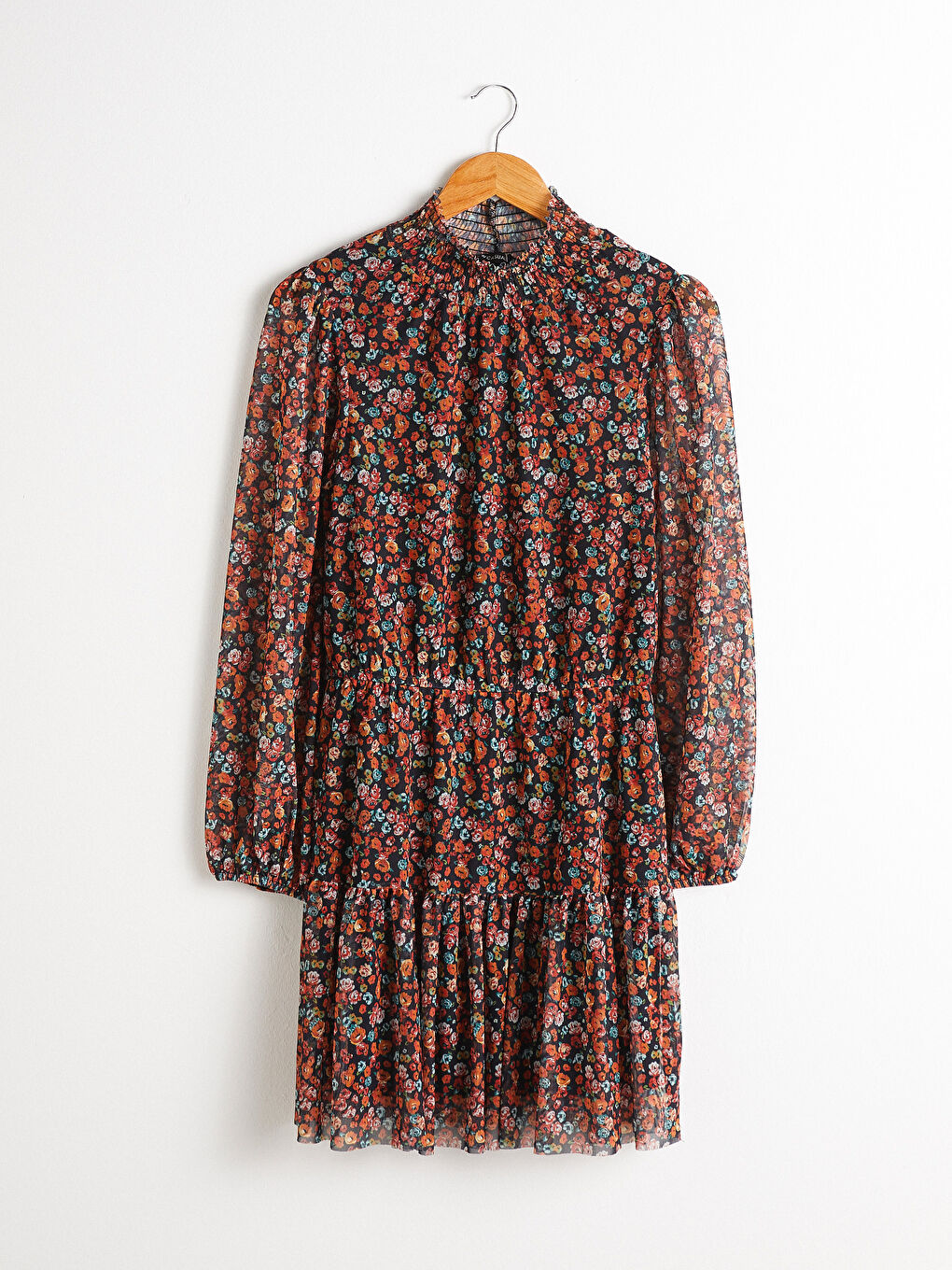 Rochie din Tul cu Model Floral-5