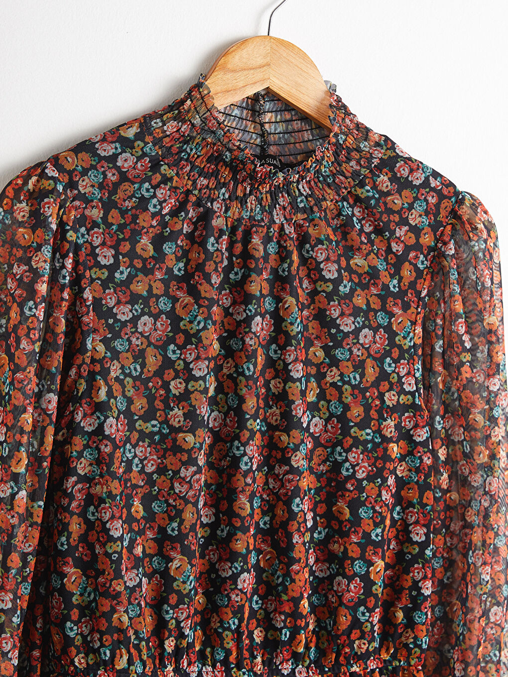 Rochie din Tul cu Model Floral-7