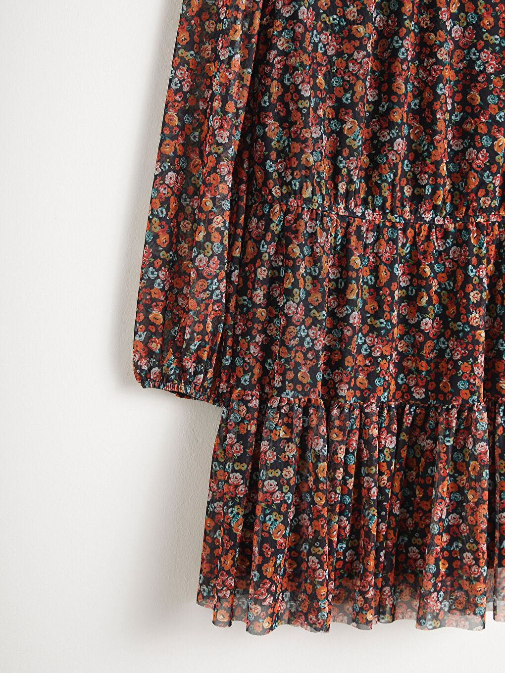 Rochie din Tul cu Model Floral-8