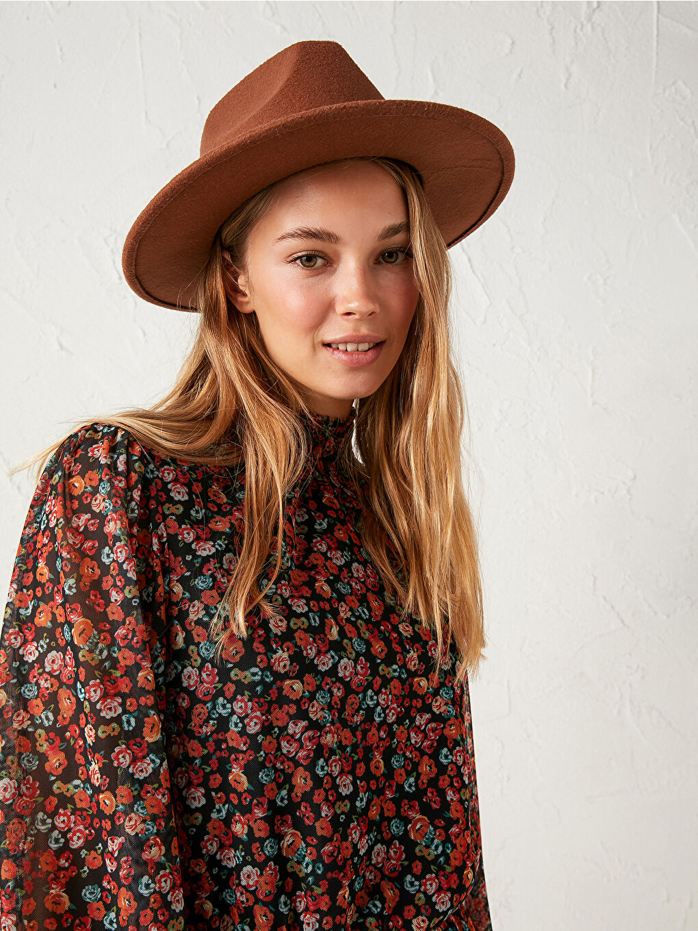 Rochie din Tul cu Model Floral-1