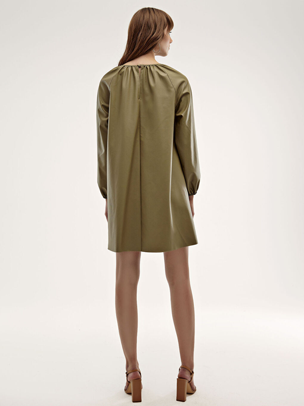 Faux Leather Dress-3