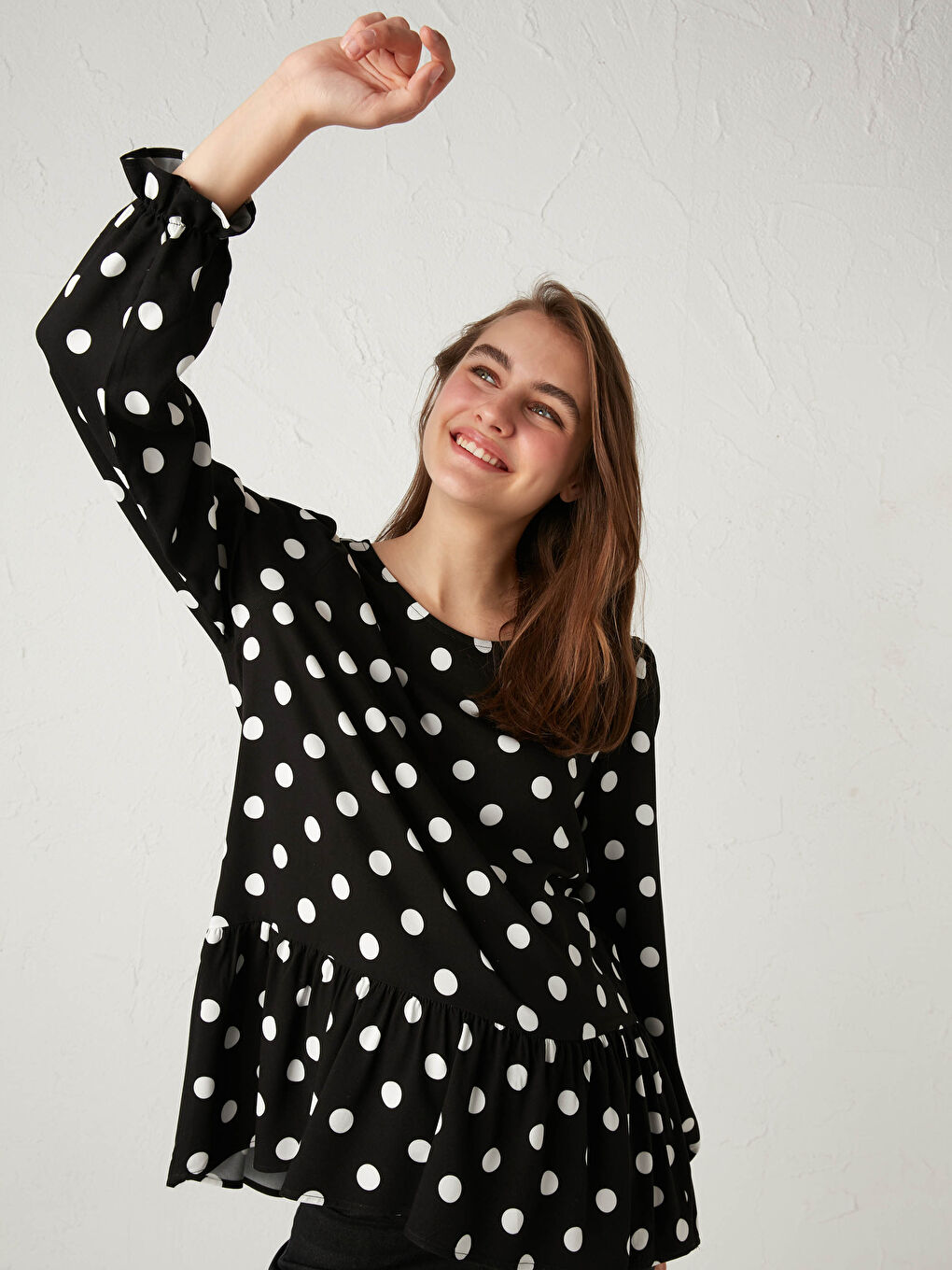 Chemisier de maternité à pois-2