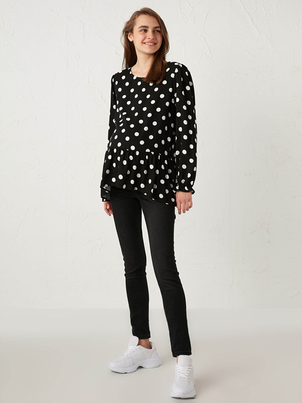 Chemisier de maternité à pois-3