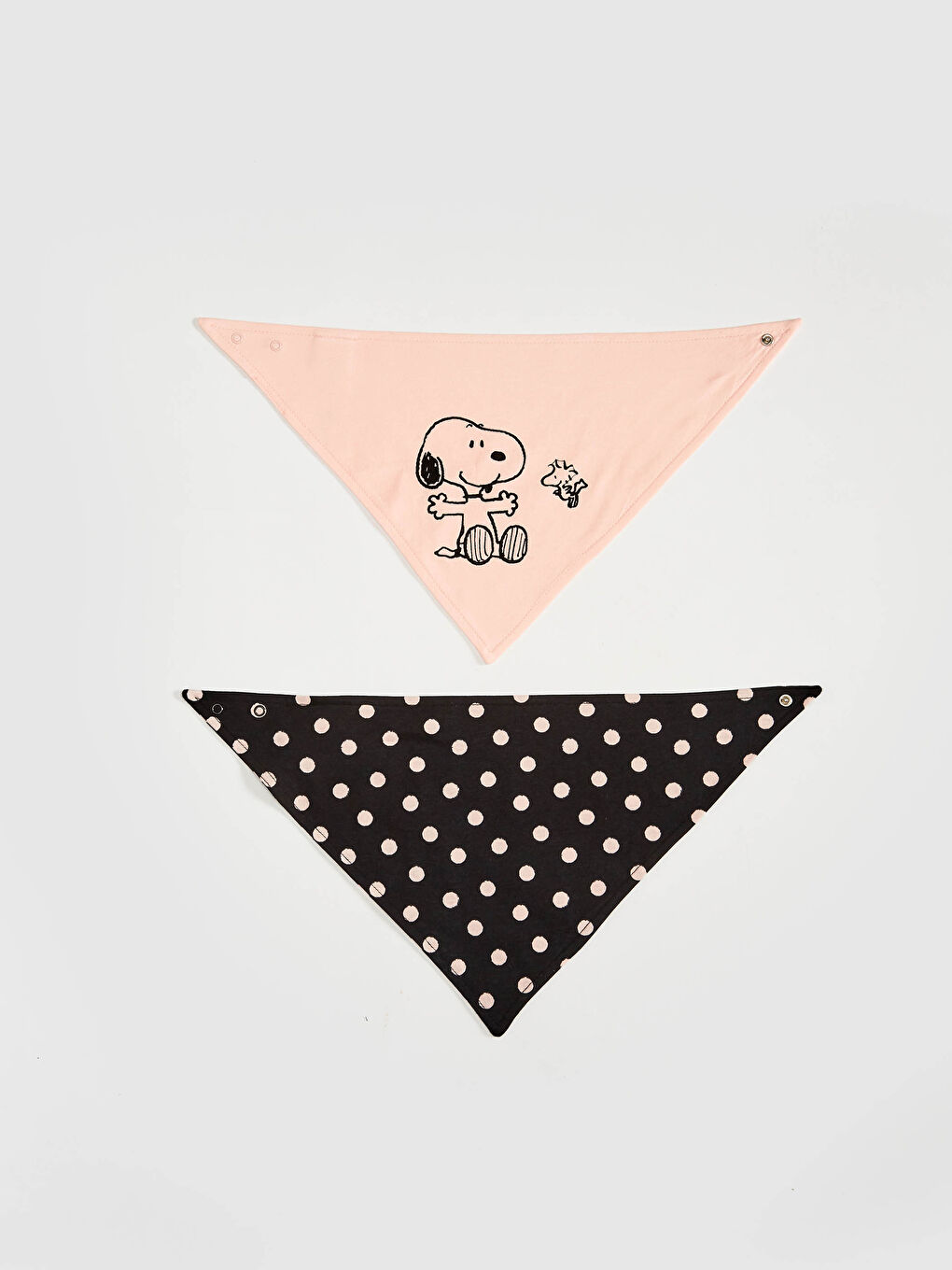 Baby Girl Snoopy Printed Food Bib 2 Pieces