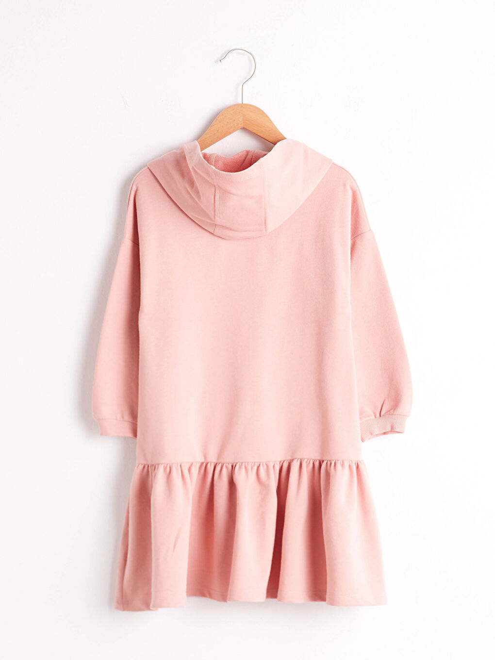 Girl's Sweatshirt Dress with Hood-1