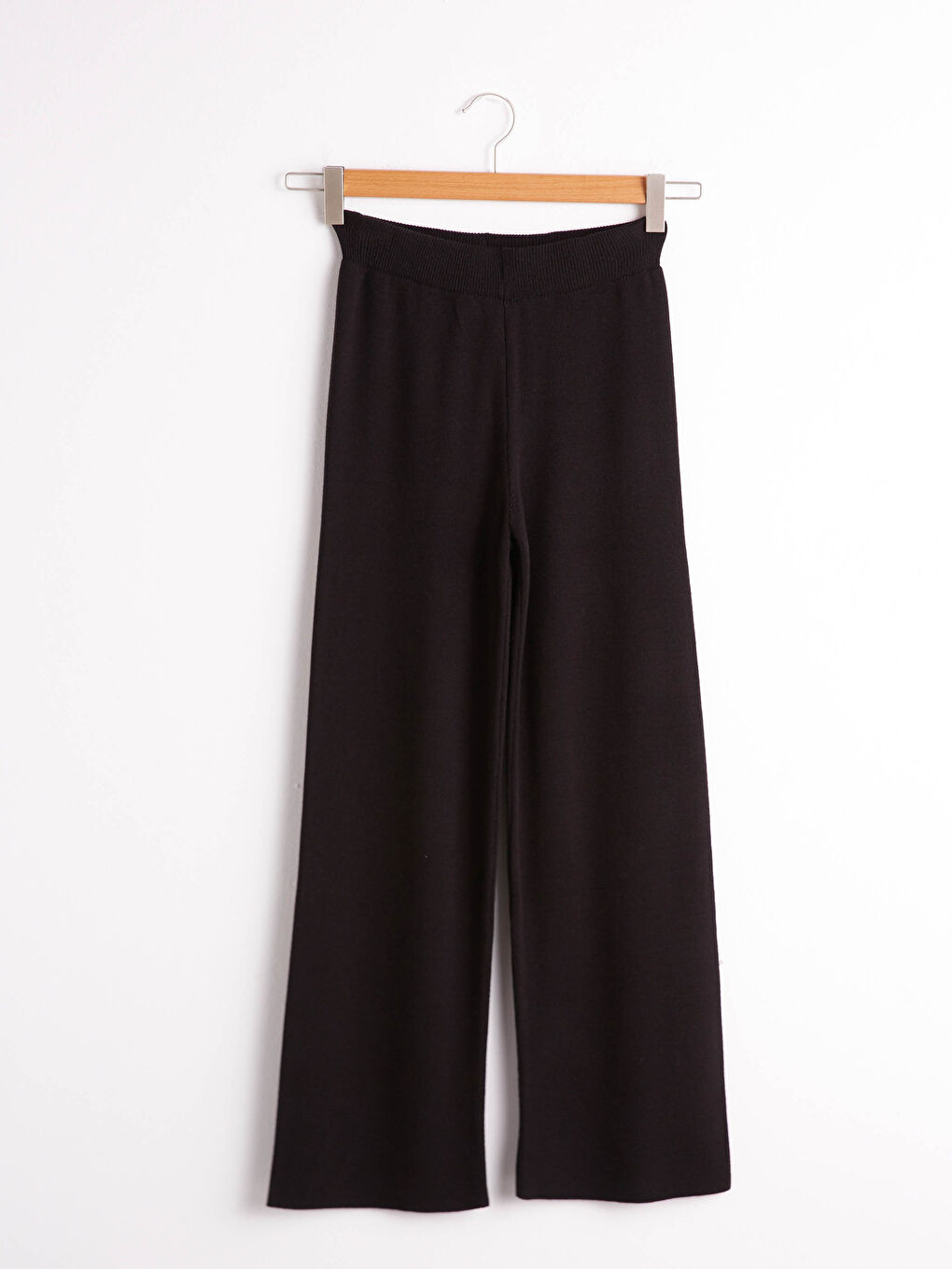 Elastic Waist Tricot Palazzo Pants-6
