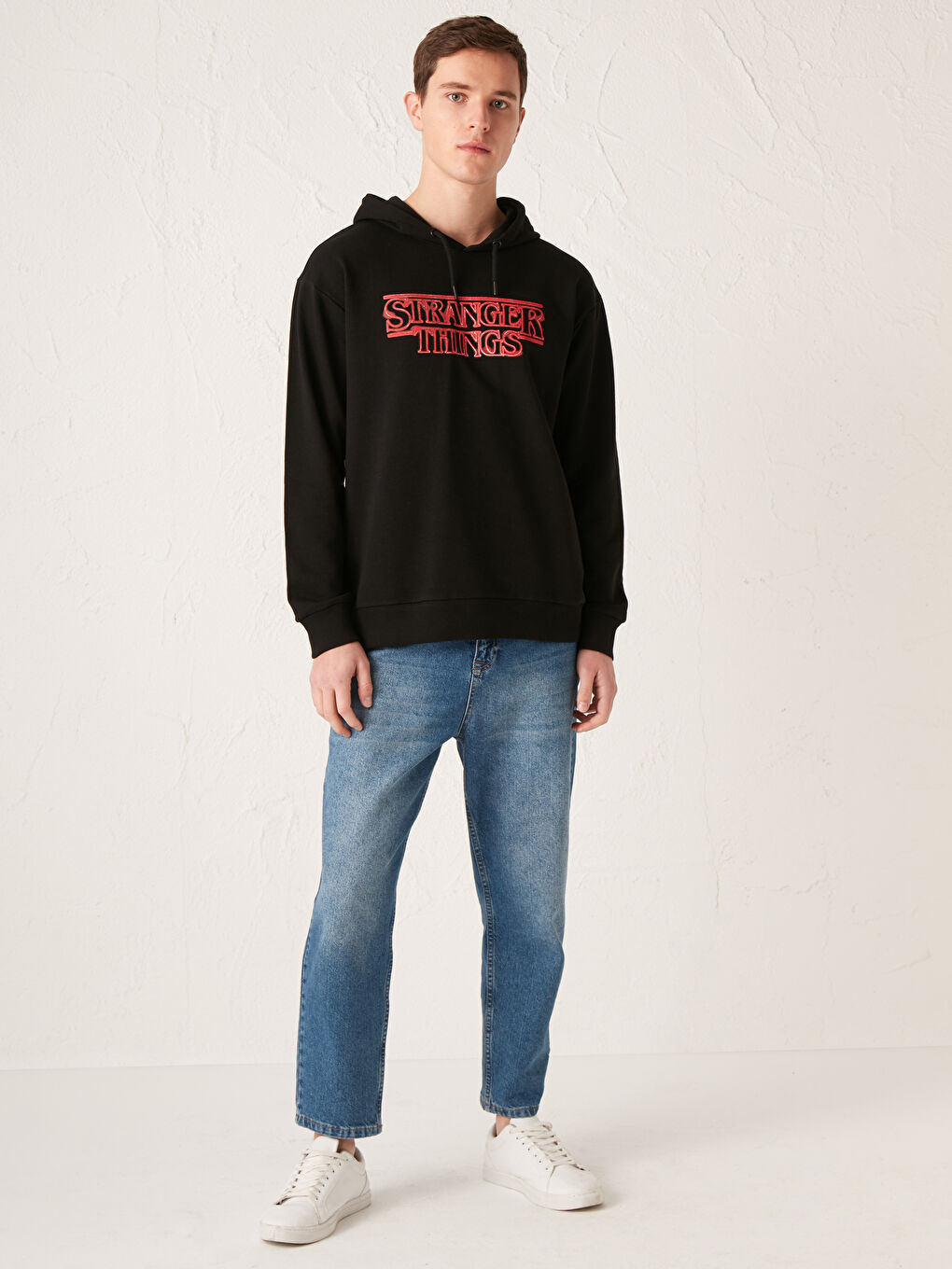 Stranger Things Printed Thick Hooded Hoodie-1