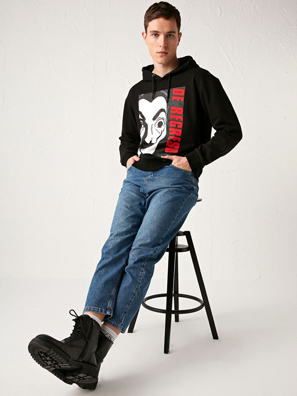 La Casa De Papel Printed Hooded Hoodie-3