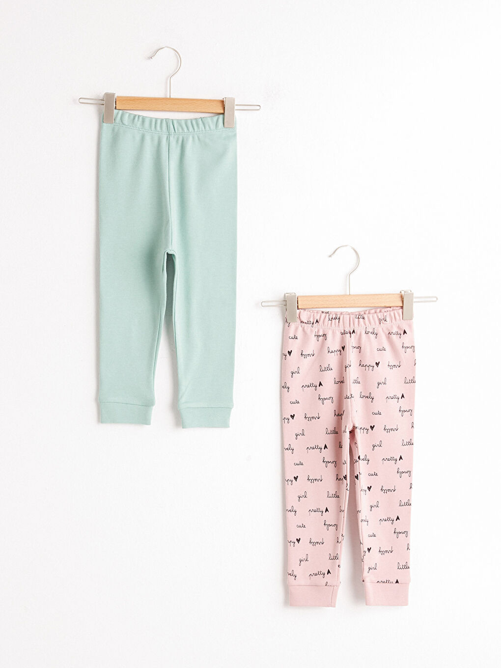 Lot de 2 bas de pyjama bébé fille 