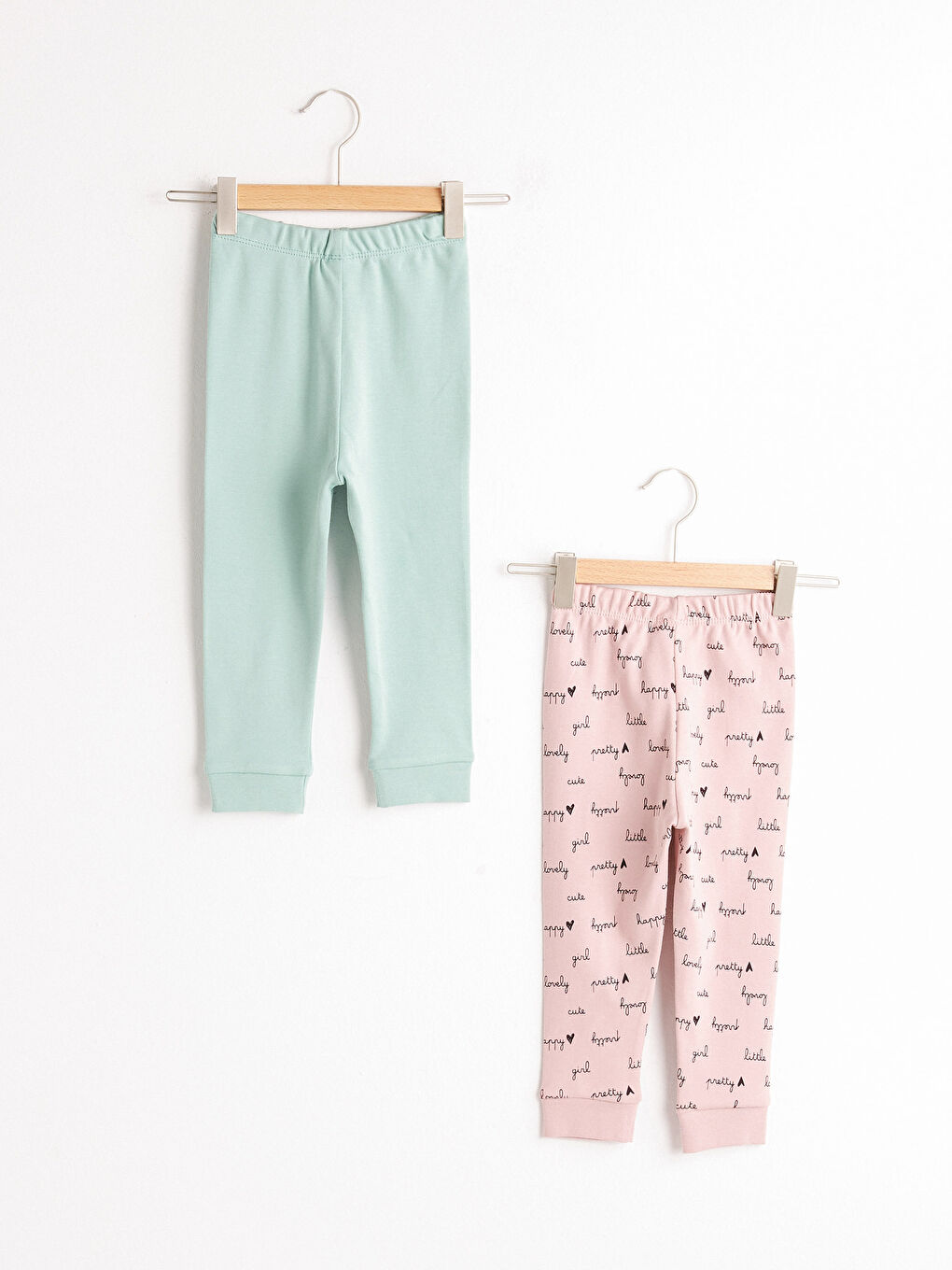 Lot de 2 bas de pyjama bébé fille -1