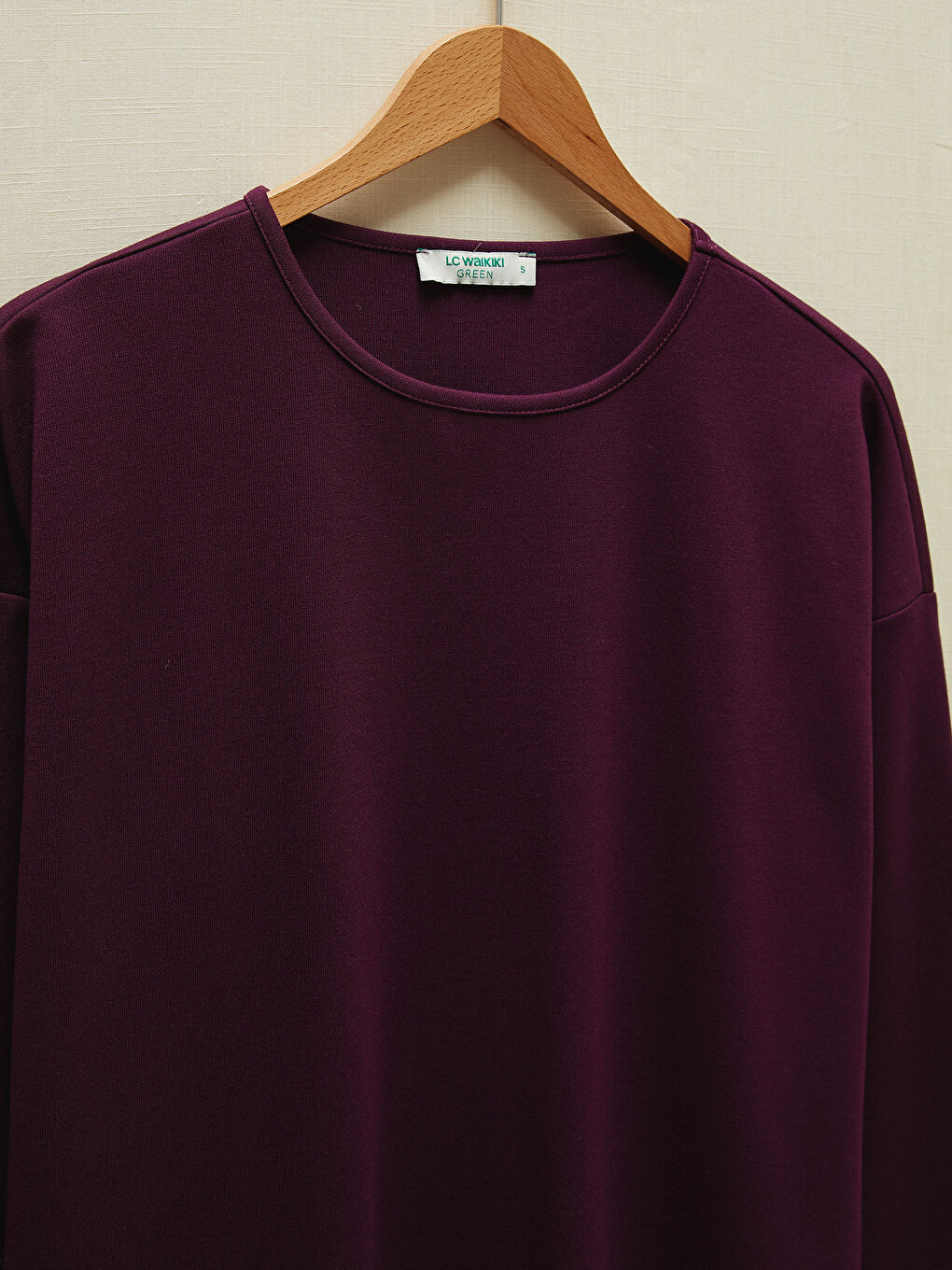 Mor Bisiklet Yaka Düz Salaş Tunik-7