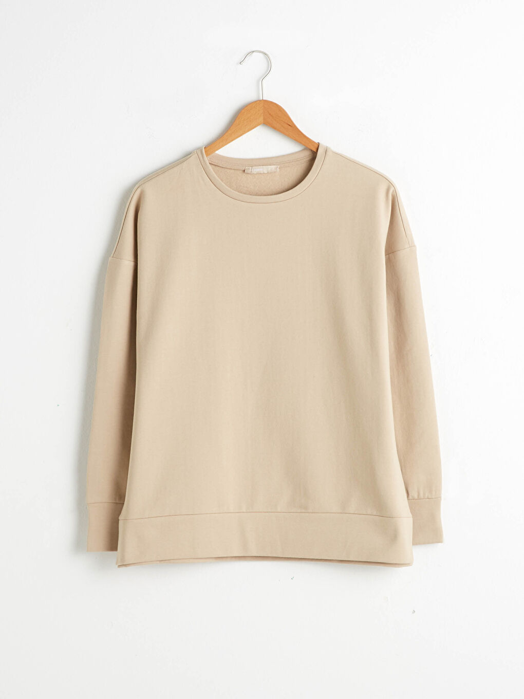 Sweat-shirt Basique à Manches Longues et Col Rond-4