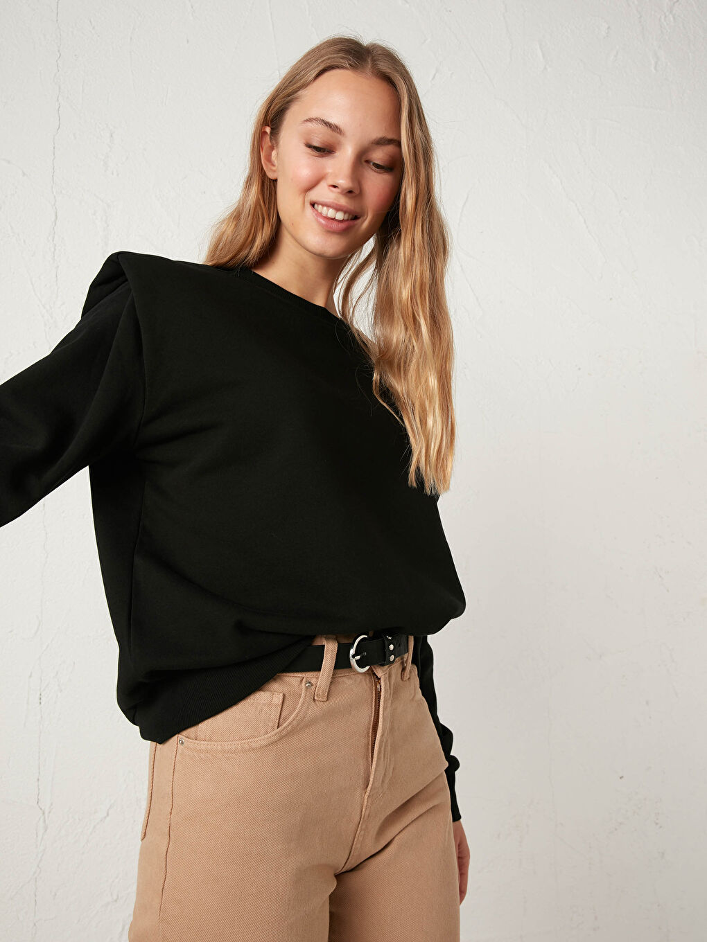 Sweatshirt with Shoulder Pads -0WHJ44Z8-CVL
