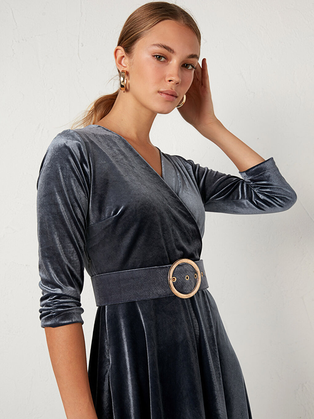 Bright Velvet Dress-2