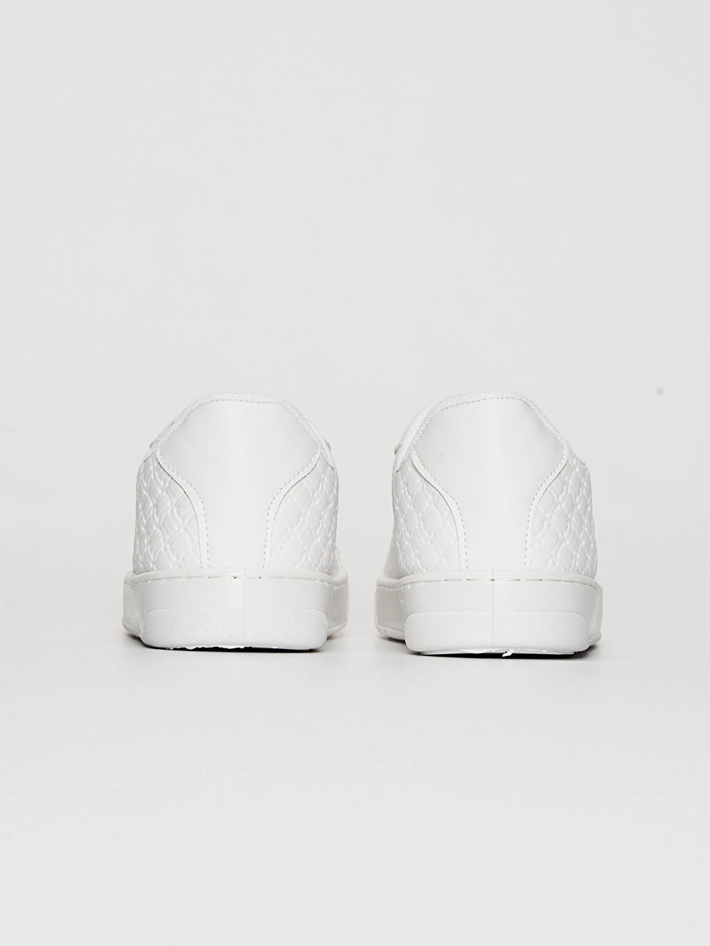 Beyaz Kadın Bağcıklı Sneaker Ayakkabı-4