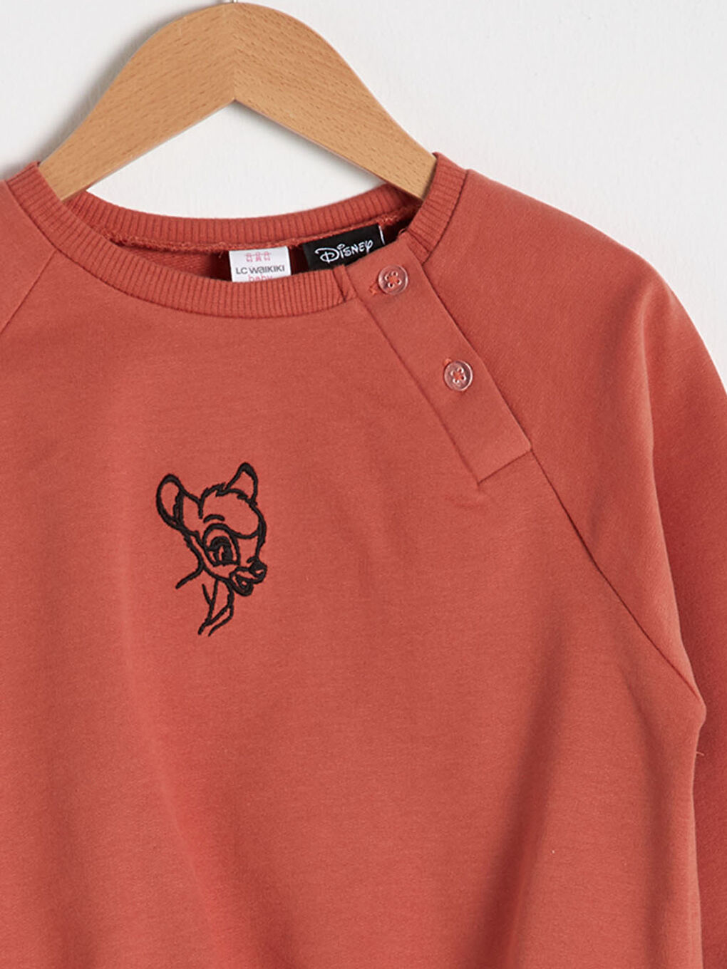 Baby Girl's Bambi Patterned Sweatshirt Mother and Daughter Matching-2