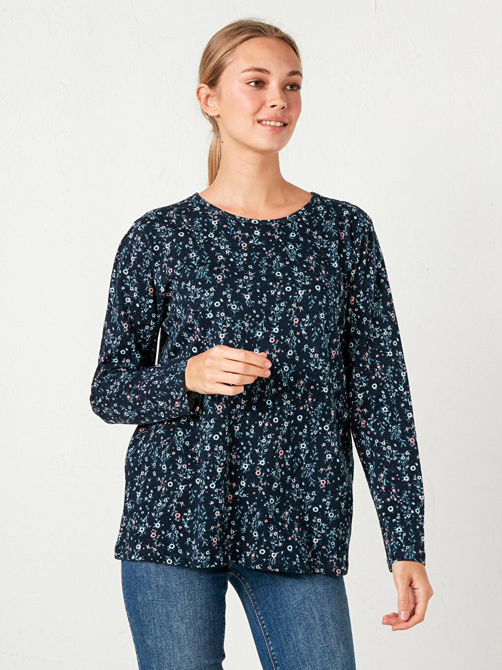 Floral Cotton T-Shirt