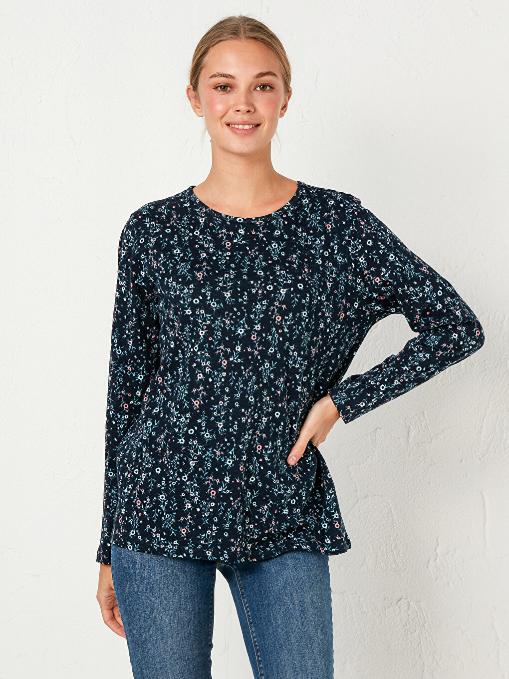 Floral Cotton T-Shirt-1