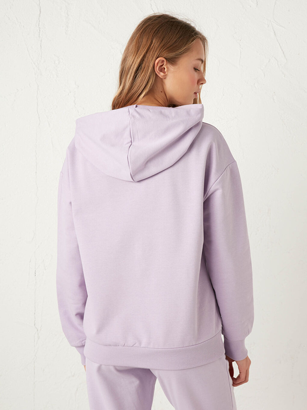 Hooded Collar Lilo & Stitch Printed Long Sleeve Women's Sweatshirt-5