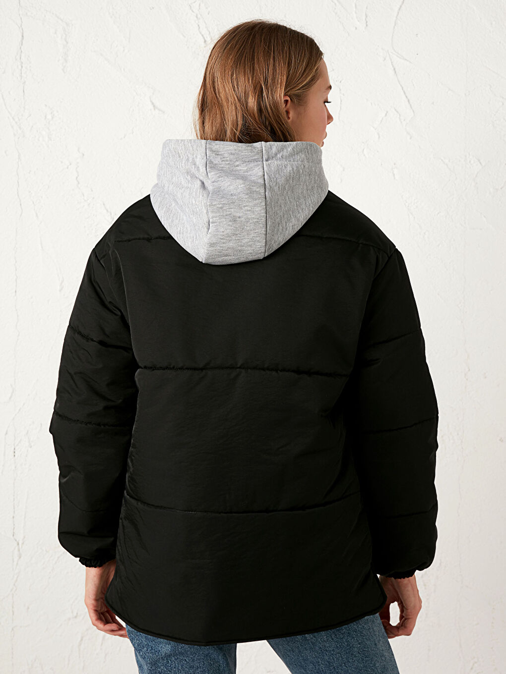 LCW Vision Damen-Daunenjacke mit Kapuze und langen Ärmeln -0WHL07Z8-CVL