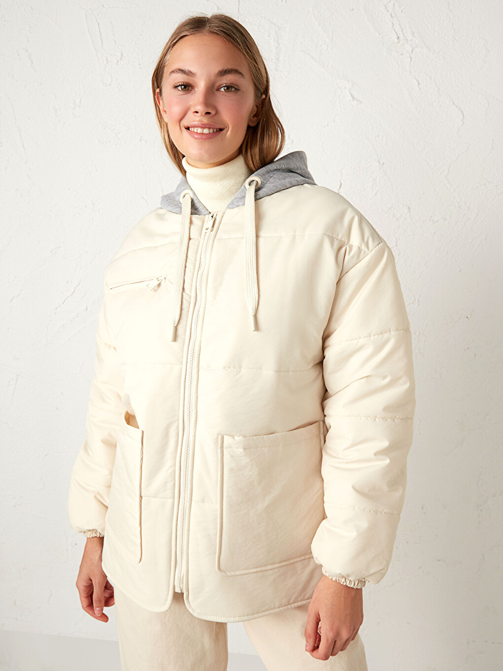 wjk／HOODED DOWN BLOUSON 美品 LCW Vision Women's Down Jacket With Hooded Long Sleeve - 0WHL07Z8