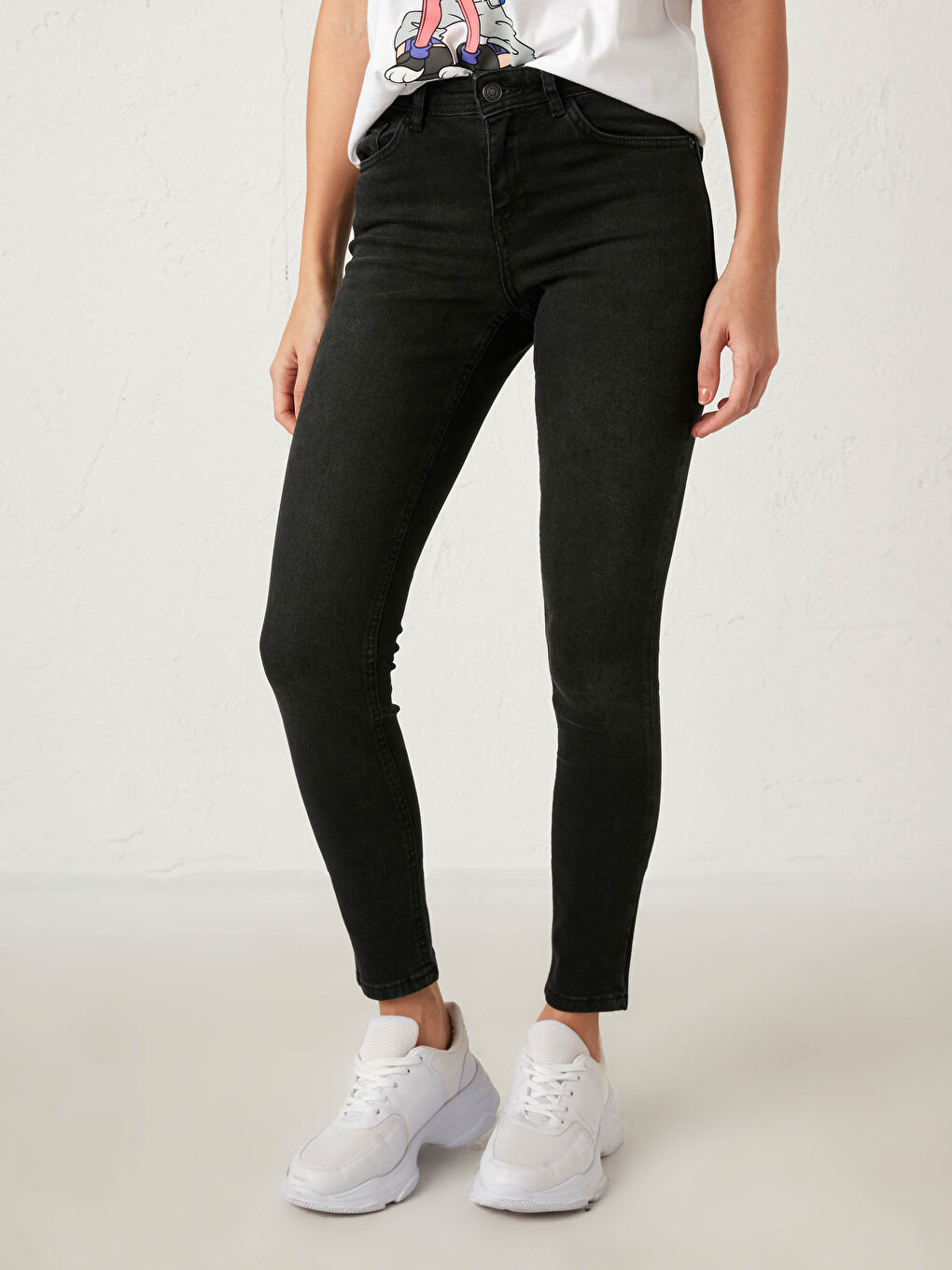 Straight Leg Mercury Skinny Fit Jean Trousers-2