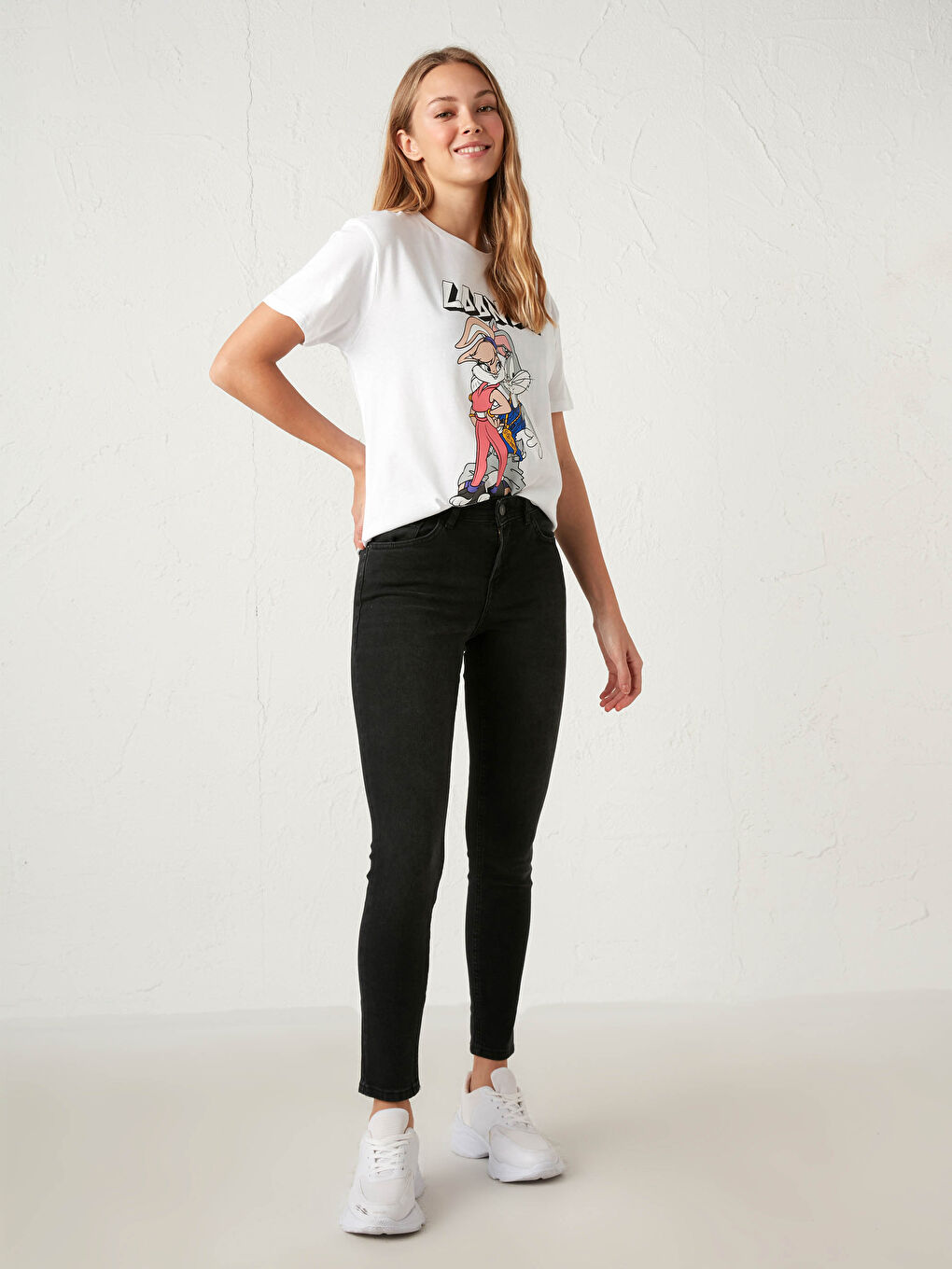 Straight Leg Mercury Skinny Fit Jean Trousers-1