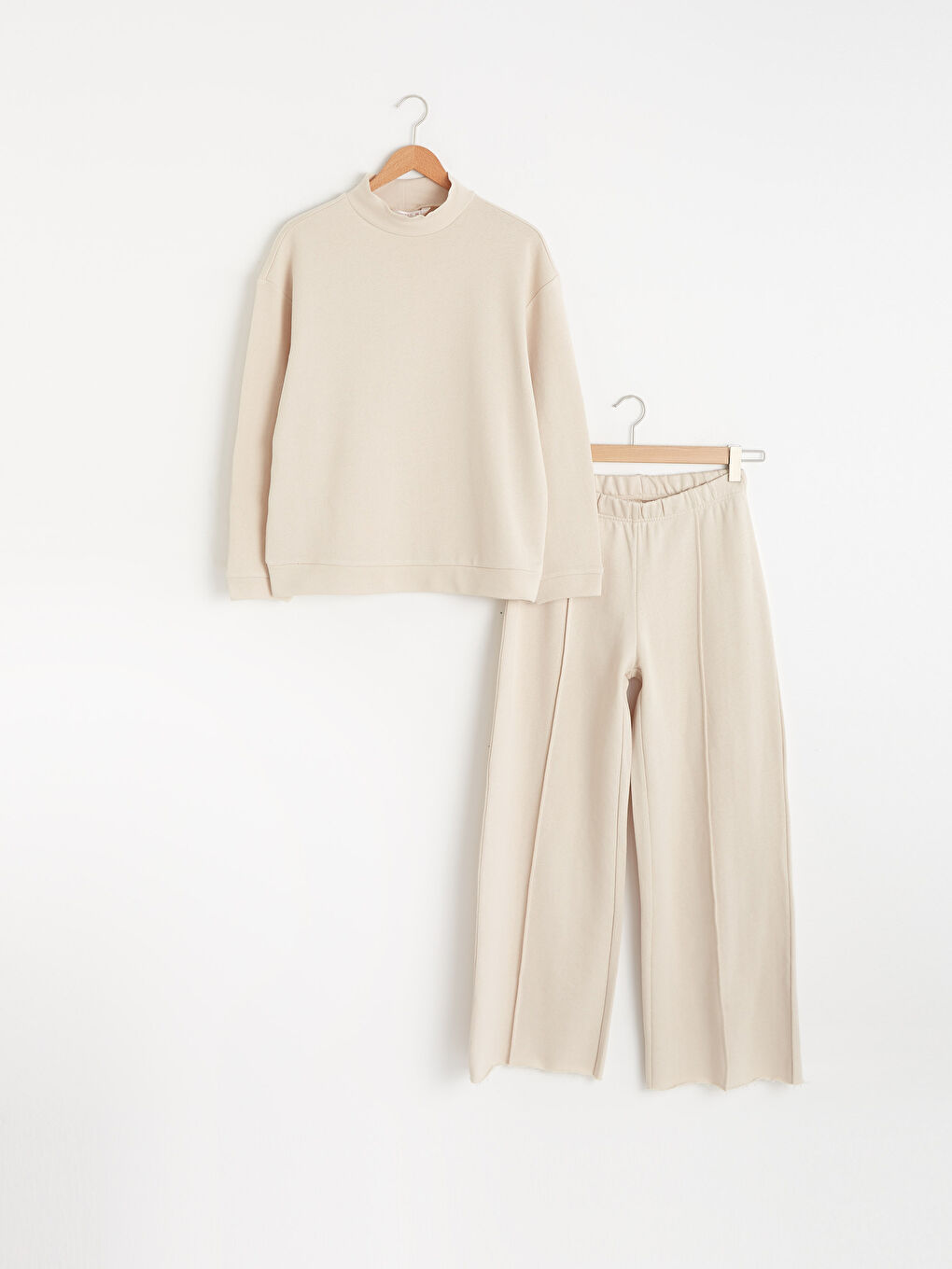 Wide Leg Cotton Pajama Set-4