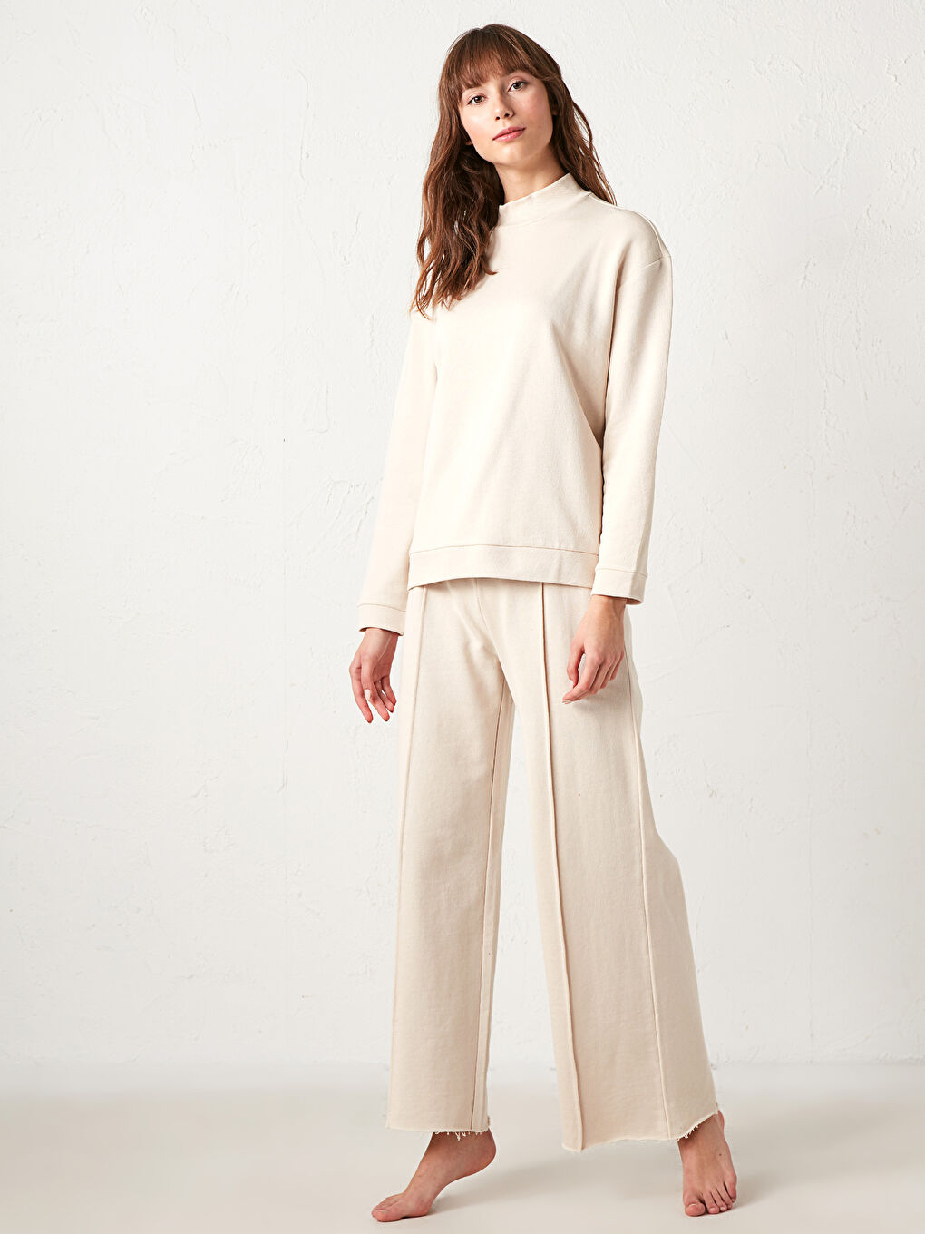 Wide Leg Cotton Pajama Set-2