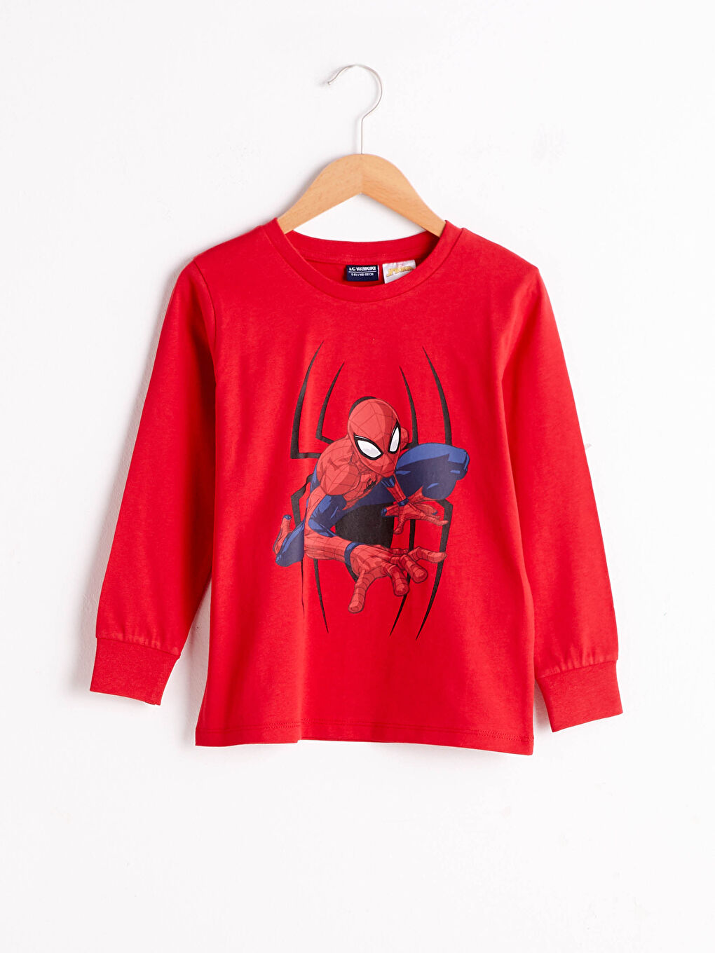 LCW Kids Boy’s Spider-Man Printed Cotton T-Shirt -0WHN01Z4-HC3