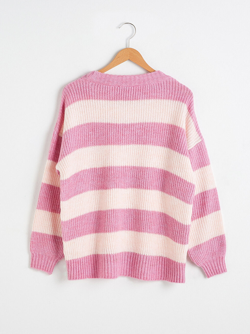 Striped Heavy Tricot Jumper-11