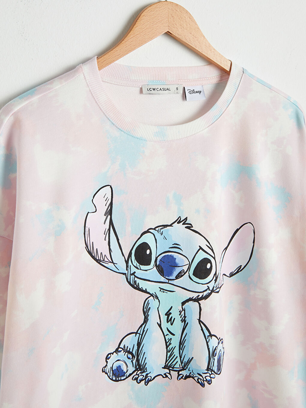 LCW Vision Bisiklet Yaka Disney Baskılı Sweatshirt -0WHO17Z8-LT4