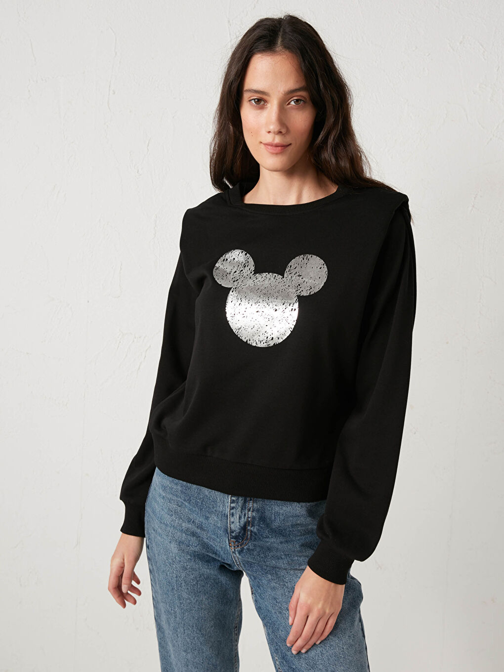 Hanorac Disney Imprimat cu Guler Rotund