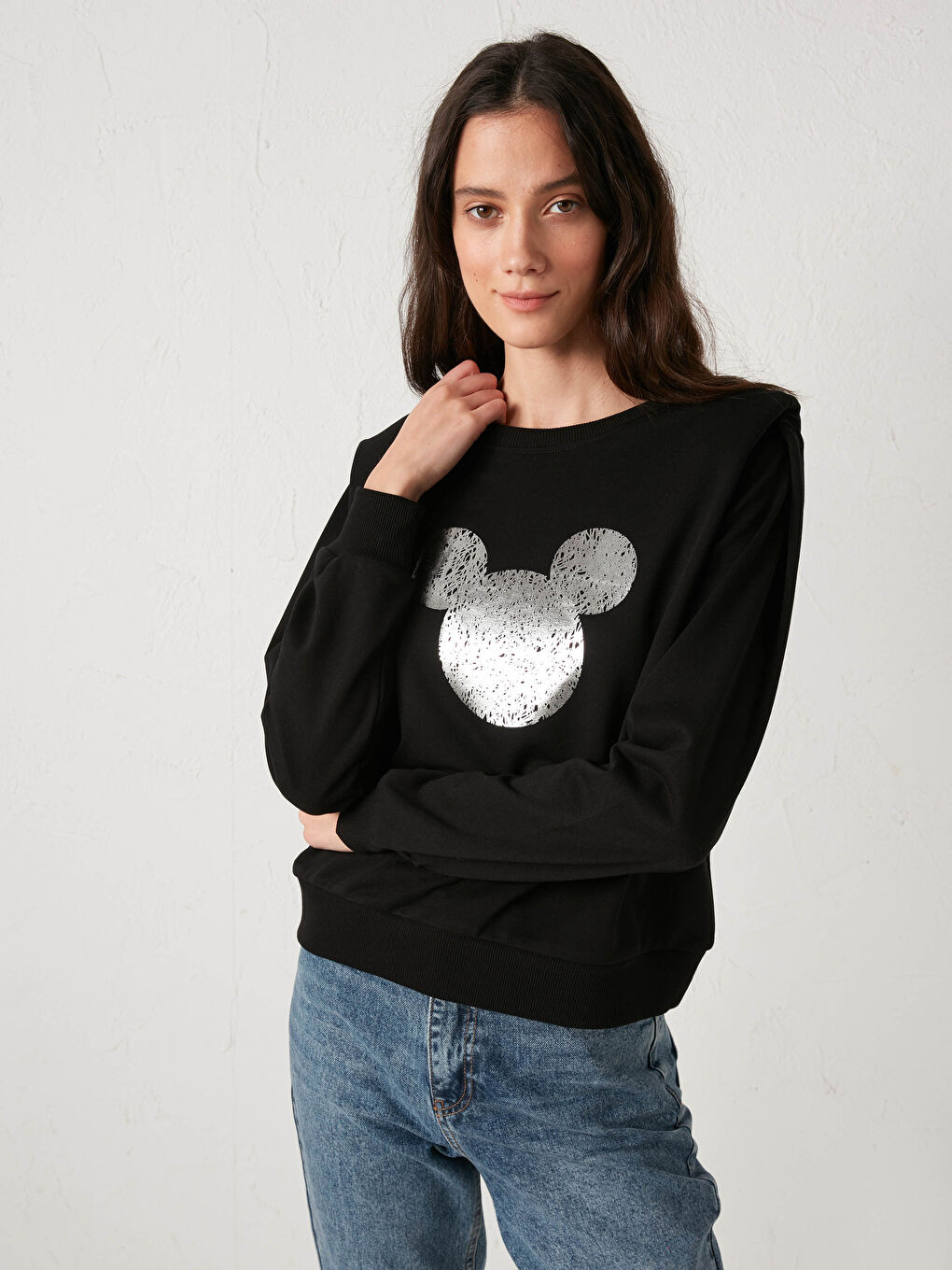 Hanorac Disney Imprimat cu Guler Rotund-3