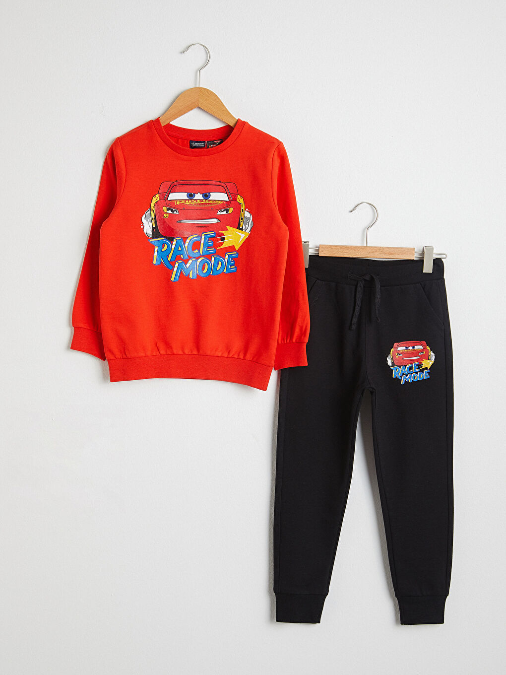 Ensemble Garçon Cars Imprimé Sweat-Shirt et Pantalon de Survêtement