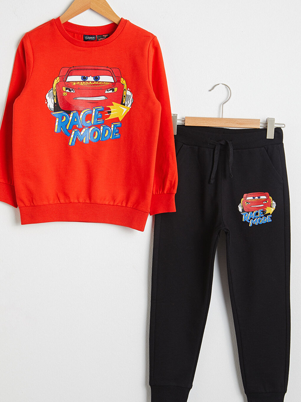 Ensemble Garçon Cars Imprimé Sweat-Shirt et Pantalon de Survêtement-2