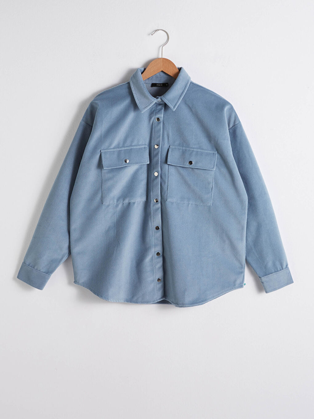 XSIDE Geknöpftes Reguläres Langarm Samt Damen Hemd Jacke -0WHQ01Z8-JM6