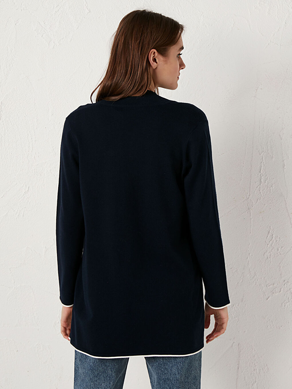 LCWAIKIKI Basic Shawl Collar Knitwear Cardigan -0WHQ34Z8-E1J