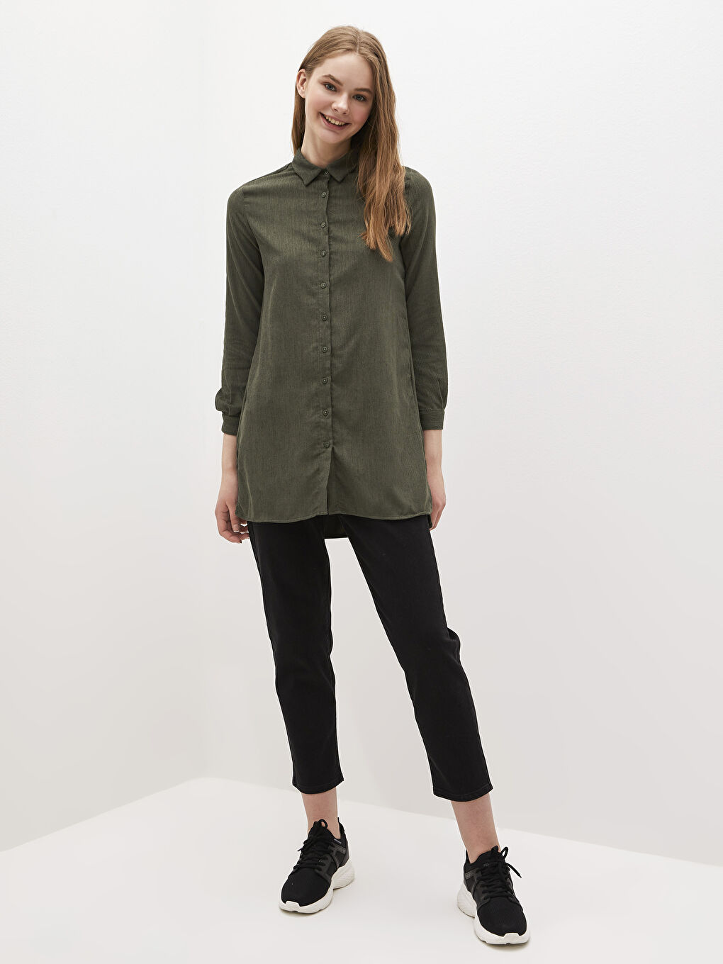 Барқыт әйелдерге арналған жейде туника-1